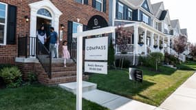 Dans un quartier de Clarksburg, Maryland, le 3 septembre 2023, l'accession à la propriété semble de plus en plus hors de portée pour les jeunes générations d'Américains.

*