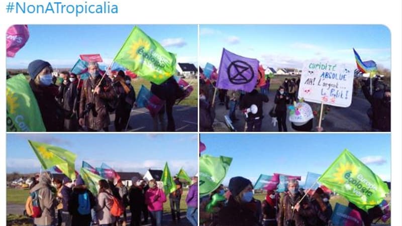 Pas-de-Calais: une manifestation contre le projet d'une serre tropicale près de Berck-sur-mer