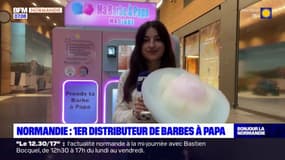 Caen: un premier distributeur de barbes à papa 