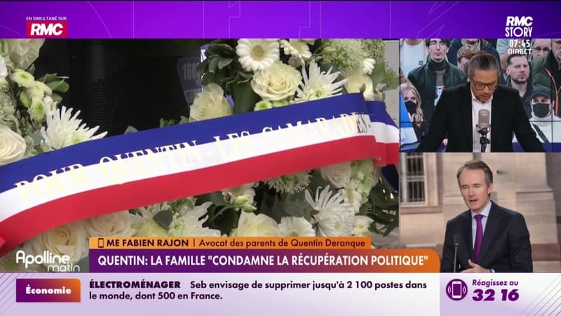 Quentin : la famille "condamne la récupération politique"