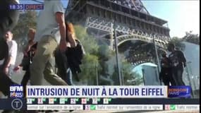 Deux individus tentent de s'introduire à la Tour Eiffel en pleine nuit 