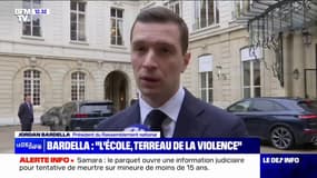 Jordan Bardella: "L'école est devenue le terreau de la violence"