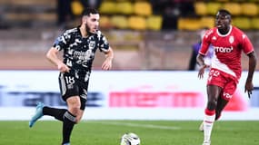 Rayan CHERKI lors du match Monaco-OL le 5 février 2022.