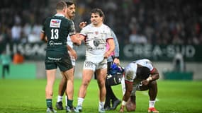 Antoine Dupont après la victoire de Toulouse à Pau en Top 14, 19 octobre 2024