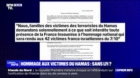 Hommage national aux victimes françaises du Hamas: 5 familles demandent "à ce que soit interdite toute présence" de LFI à la cérémonie