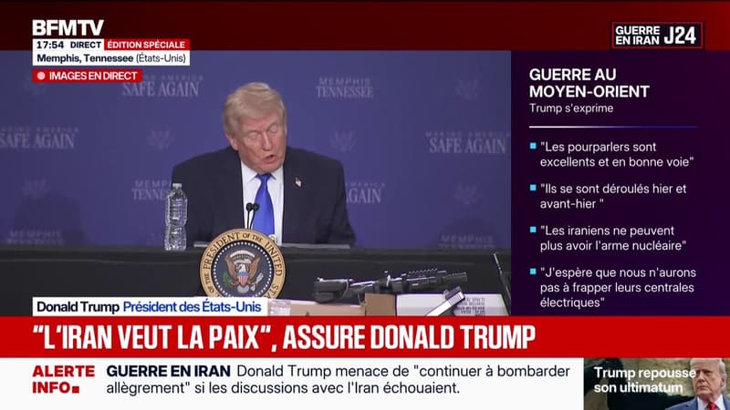 Iran: "Je pense que nous sommes en très bonne voie pour parvenir à un accord", assure Donald Trump