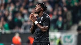 Axel Disasi avec l'AS Monaco, le 27 octobre 2022.