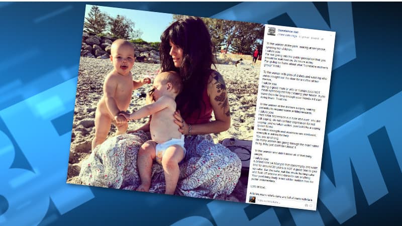 Le message de soutien posté par cette blogueuse australienne a rencontré un grand succès.