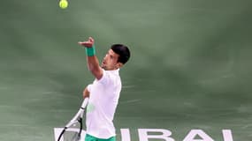 Novak Djokovic au tournoi ATP de Dubaï le 21 février 2022