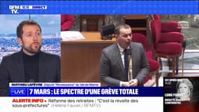 Retraites: "Nous continuerons à nous battre pour que cette réforme passe" affirme un député "Renaissance"