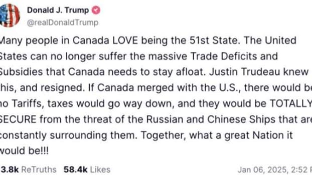 Donald Trump veux annexer le Canada - le 06/01/2025 Donald Trump veux annexer le Canada - le 06/01/2025