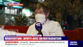 Alain Fontaine: "Notre espoir c'est de tenir cette date" de réouverture des restaurants
