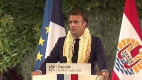 Essais nucléaires: Emmanuel Macron affirme que la France a "une dette" envers la Polynésie