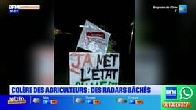Colère des agriculteurs: des radars bâchés avant la grève prévue lundi