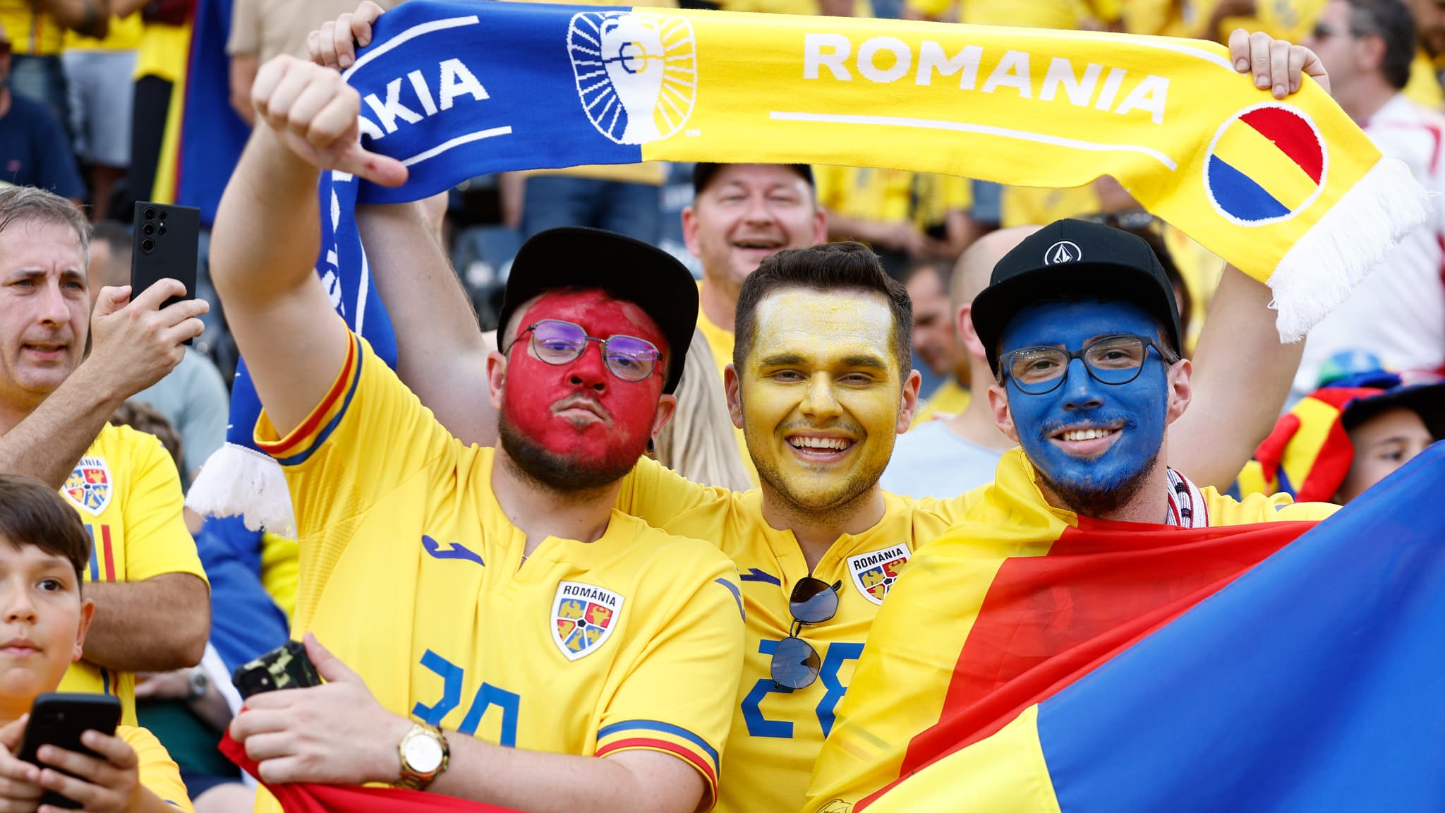Supporters roumains à l'Euro 2024