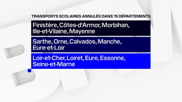 Les départements concernés par une suspension des transports mercredi. Les départements concernés par une suspension des transports mercredi.