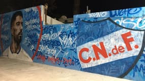 L'idole Suarez peinte sur les murs