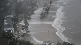 Vue d'une plage de Hong Kong le 16 septembre 2018.