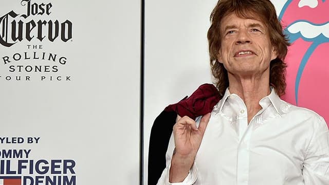 Mick Jagger à l'exposition sur les Rolling Stones, à New York, le 15 novembre 2016.