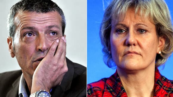Edouard Martin et Nadine Morano. Edouard Martin et Nadine Morano.
