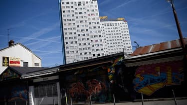 Les immeubles de la cité des Boute-en-Train à Saint-Ouen.
