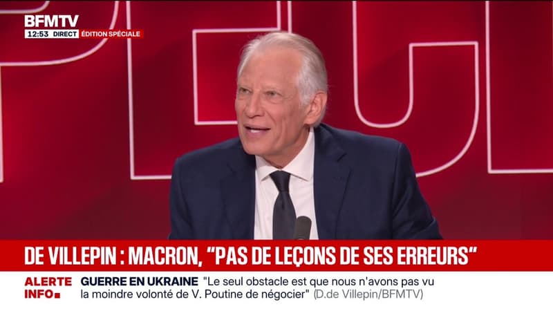 Présidentielle de 2027: "J'entends, avec "La France Humaniste", être présent pour ce grand combat", déclare Dominique de Villepin
