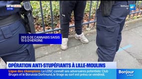 Lille: une opération antistupéfiants menée dans le quartier de Moulins