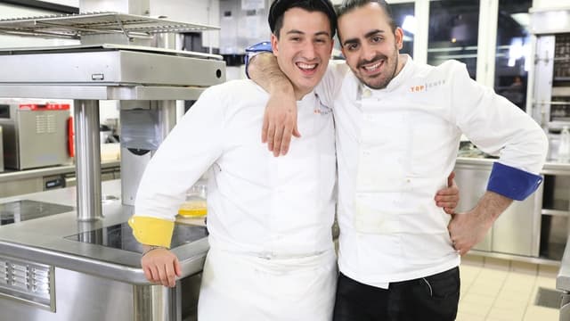 Les deux finalistes de Top Chef, Franck et Jérémie.
