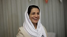 L'avocate iranienne Nasrin Sotoudeh, chez elle, à Téhéran, le 18 septembre 2013, libérée après trois ans de prison
