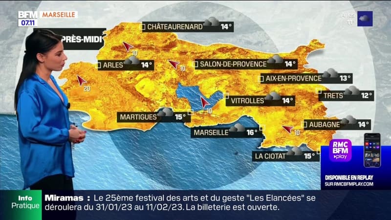 Météo Bouches-du-Rhône: un ciel chargé et quelques précipitations prévus ce lundi, jusqu'à 16°C à Marseille