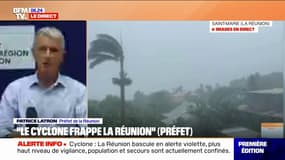 Patrice Latron (préfet de La Réunion): "Les prévisions font penser qu'il y aura des rafales à 200km/h. C'est pourquoi j'ai pris la décision de passer l'île en alerte violette"