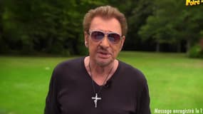 Johnny Hallyday dans le film promotionnel de la Foire du Trône, au profit d'une association Rafaël.