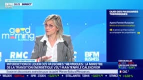 Agnès Pannier-Runacher sur le plateau de BFM Business le 6 octobre 2023