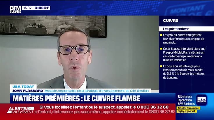 Matières premières : le cuivre flambe 