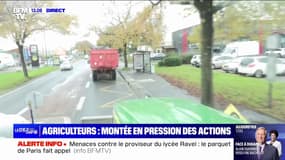 "Si le seul moyen de se faire entendre c'est de bloquer, on va bloquer": cet agriculteur, en route vers Bordeaux, réagit aux propos de la ministre de l'Agriculture qui juge les blocages "inacceptables"