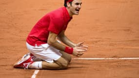 Roger Federer submergé par l'émotion
