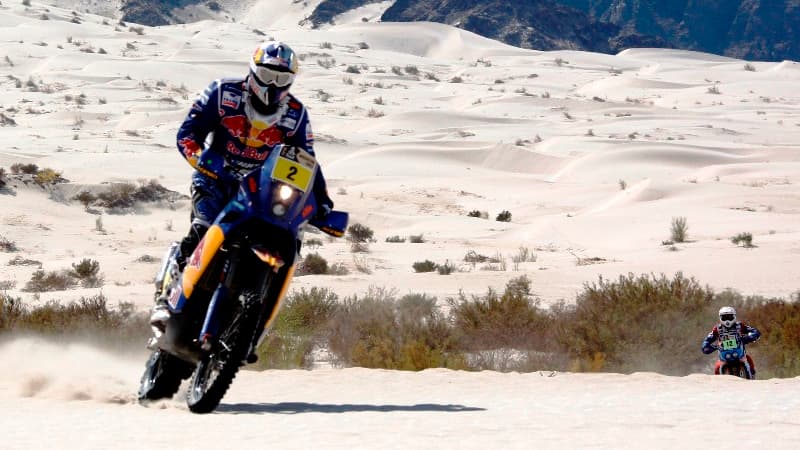 Cyril Despres (KTM), leader chez les motos après une semaine de course