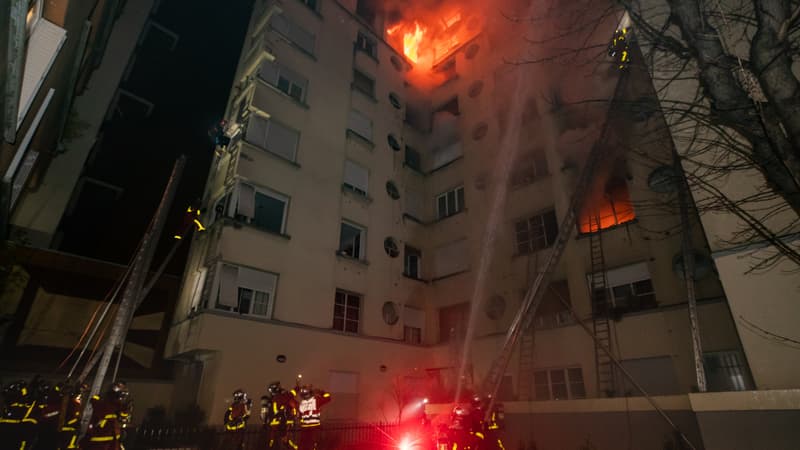 Incendie dans un immeuble à Paris
