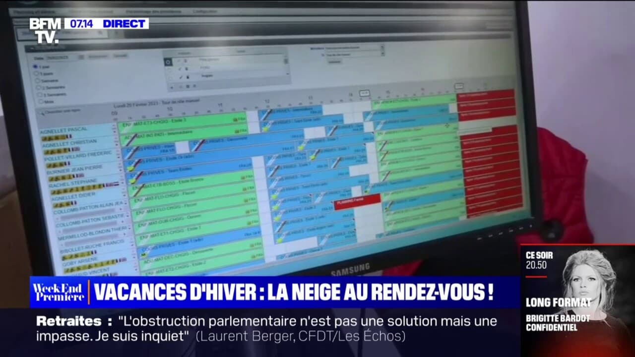 Vacances d'hiver les réservations sont quasi complètes pour les cours