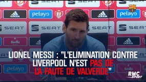 FC Barcelone - Lionel Messi : "L'élimination contre Liverpool n'est pas de la faute de Valverde"