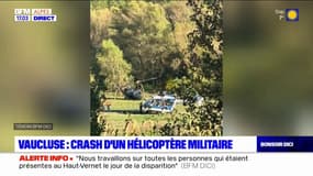 Crash d'un hélicoptère militaire près de Céreste, les deux occupants indemnes