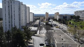 Le quartier de Pissevin, à Nîmes, le 27 mars 2021.