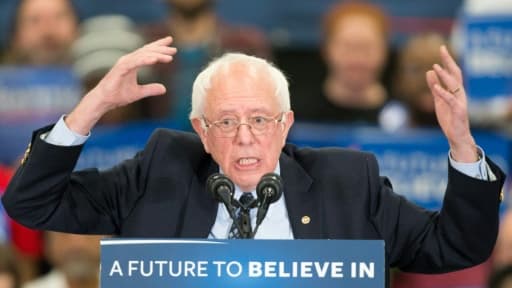 Le candidat démocrate à la présidentielle américaine Bernie Sanders à Warren, dans le Michigan, le 5 mars 2016
