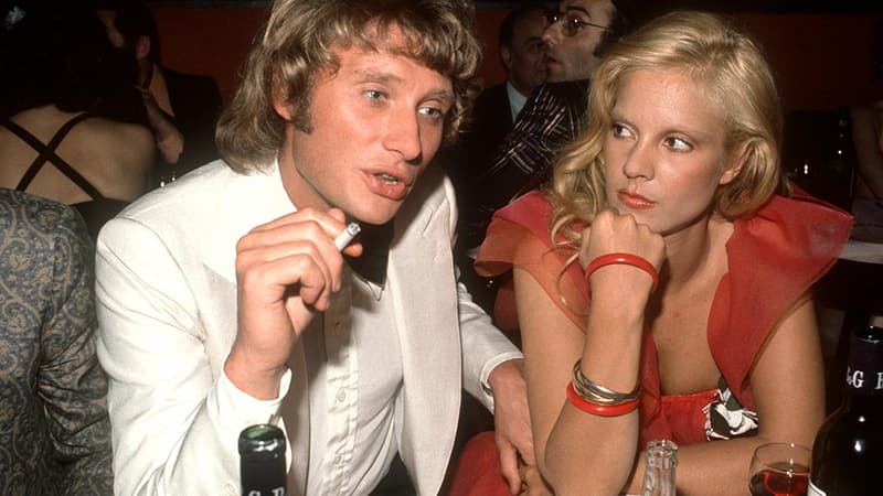 Johnny Hallyday et Sylvie Vartan en 1973.