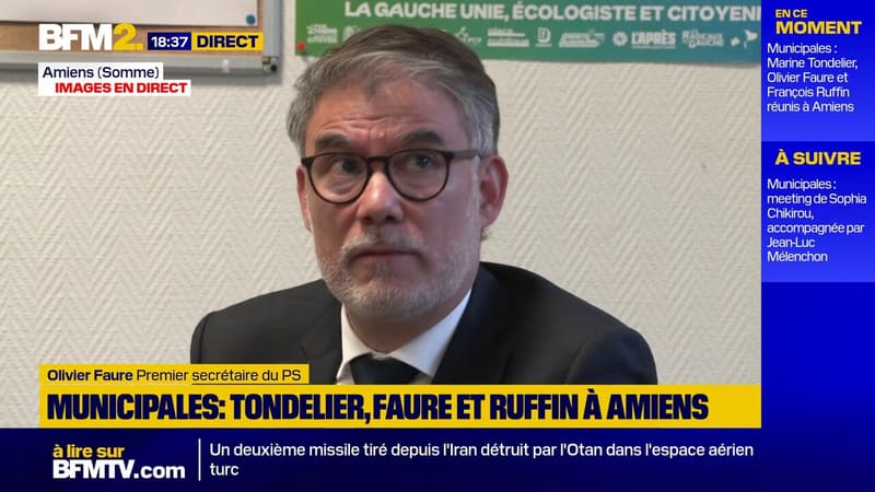 Alliances PS-LFI pour les municipales: "On ne peut pas participer nous-même au dégoût et à la défiance vis-à-vis de la politique", déclare Olivier Faure, premier secrétaire du PS #BFM2
