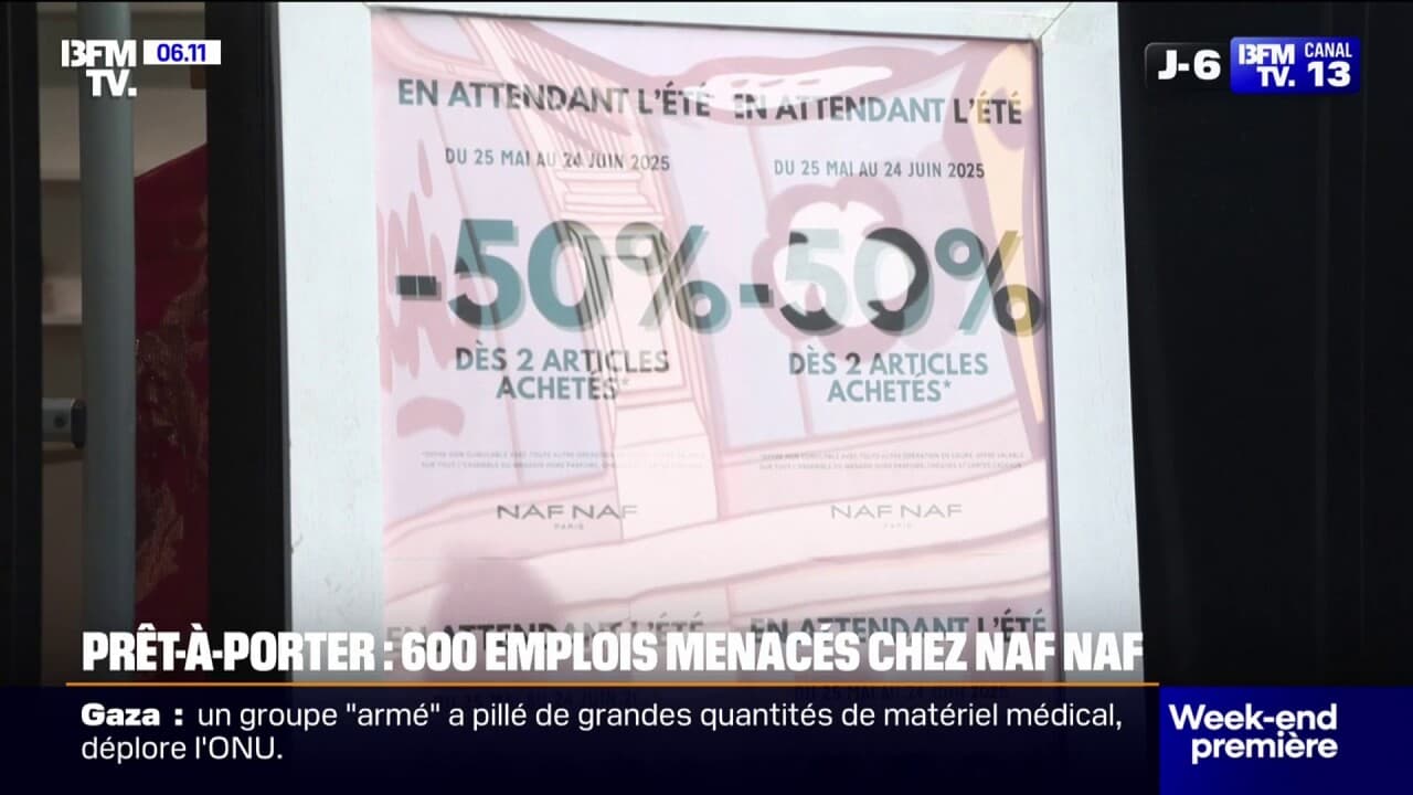 600 emplois menacés: l'enseigne naf naf est officiellement placée en redressement judiciaire