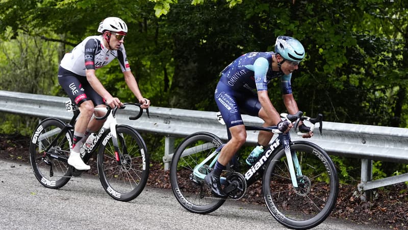 Afonso Eulalio et Igor Arrieta lors de la 5e etape du Tour d Italie 2026 le 13 mai 2026 2285609