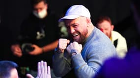 Conor McGregor lors d'une soirée de MMA à Dublin en février 2022