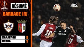 Karabagh (Q) 2-3 a.p. Braga - Ligue Europa (Barrage retour)