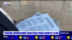 Toulon: les militants de LaREM et du RN multiplient les opérations de tractage